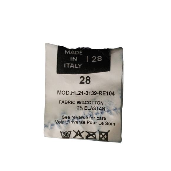 RETROFÊTE Myla Acid Wash Cropped acid-wash high-rise tapered jeans size 28 - Picture 7 of 15